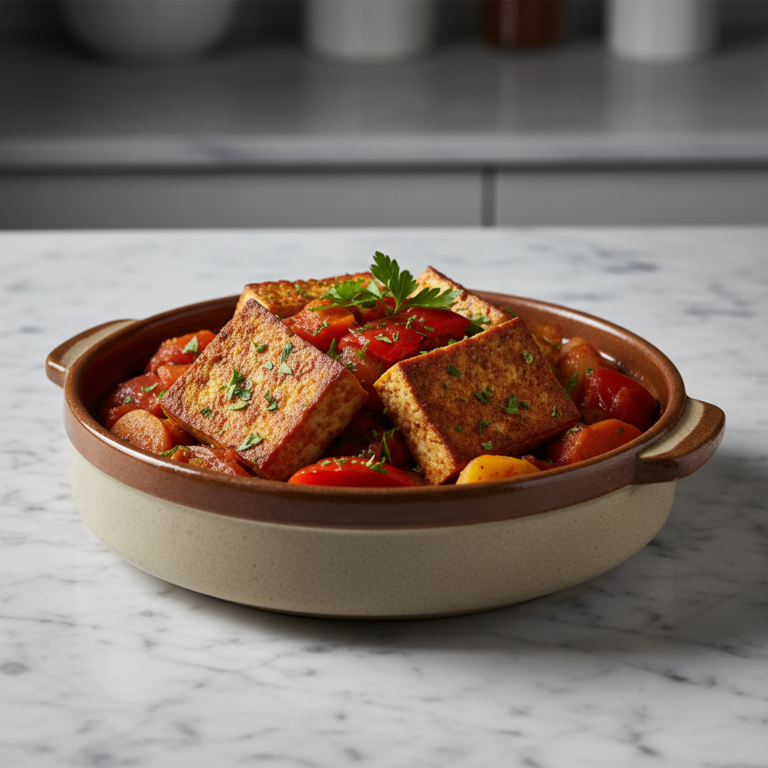 Recette Tofu à l'argentine au Cookeo - Plat principal Française - Photo du plat prêt à déguster