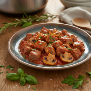 Veau Arrabiata aux Champignons – Recette Cookeo