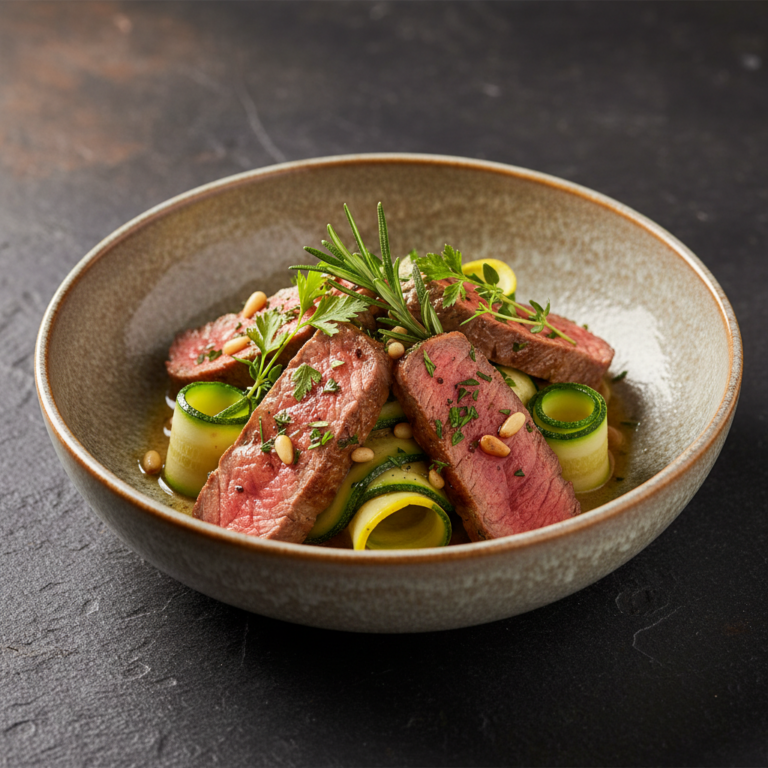 Recette Veau mariné aux courgettes au Cookeo - Plat principal Française - Photo du plat prêt à déguster