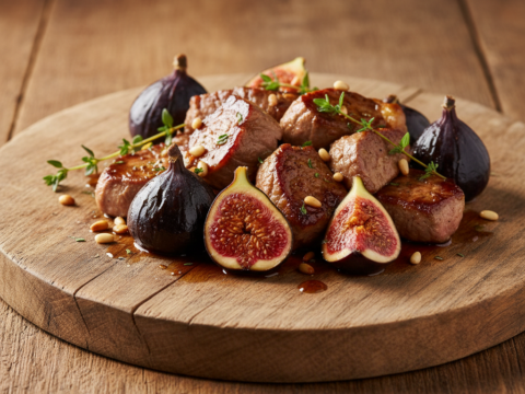 Recette Veau sauté aux figues au Cookeo - Plat principal Française - Photo du plat prêt à déguster