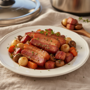 Bacon mijoté – Recette Cookeo