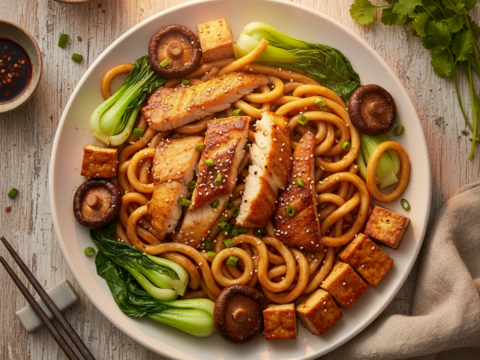 Recette Bar aux nouilles au Cookeo - Plat principal Française - Photo du plat prêt à déguster