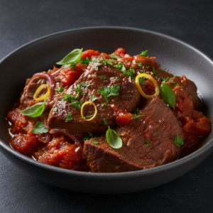 Boeuf braisé aux tomates – Recette Cookeo