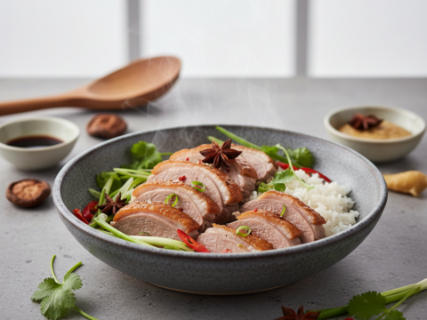Recette Canard à la vapeur au Cookeo - Plat principal Asiatique - Photo du plat prêt à déguster