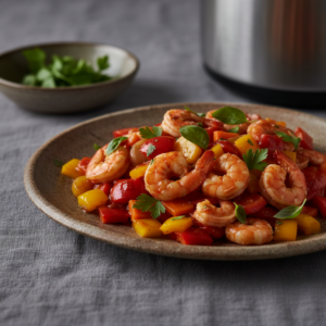 Crevettes basquaise aux carottes – Recette Cookeo