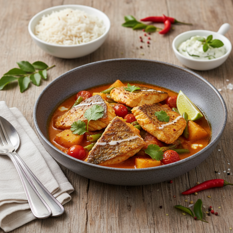 Recette Dorade à l'indienne au Cookeo - Plat principal Indienne - Photo du plat prêt à déguster