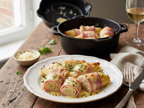 Recette Jambon aux endives au Cookeo - Plat principal Française - Photo du plat prêt à déguster