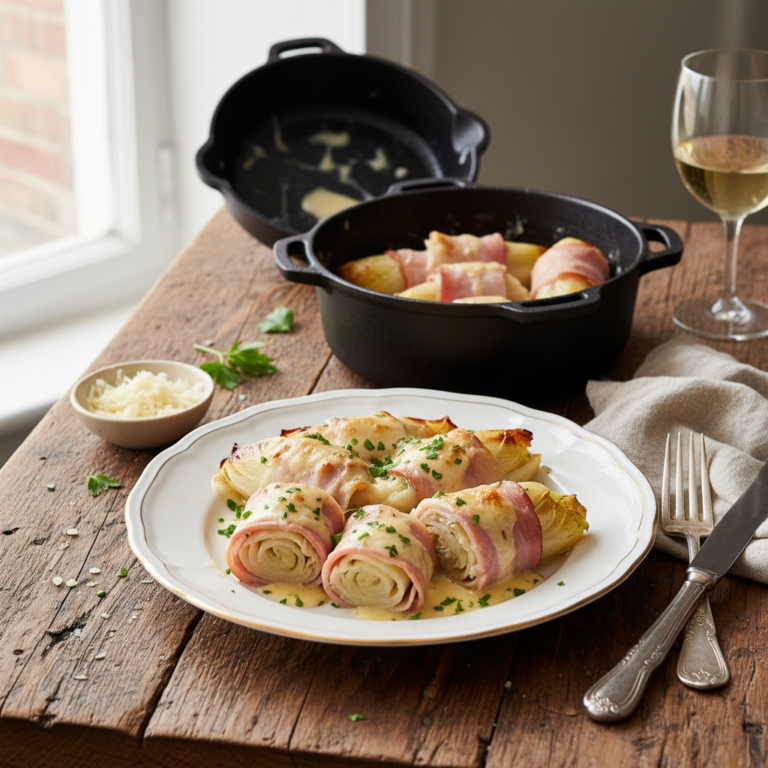 Recette Jambon aux endives au Cookeo - Plat principal Française - Photo du plat prêt à déguster