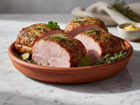 Recette Jambon aux herbes au Cookeo - Plat principal Française - Photo du plat prêt à déguster