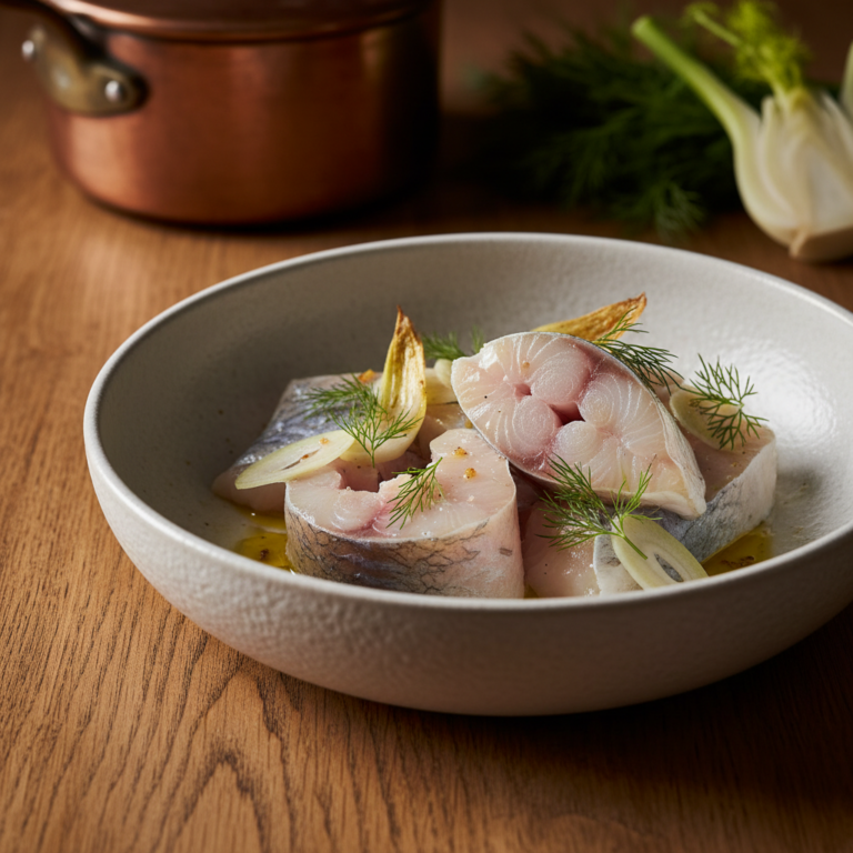 Recette Merlu au fenouil au Cookeo - Plat principal Française - Photo du plat prêt à déguster