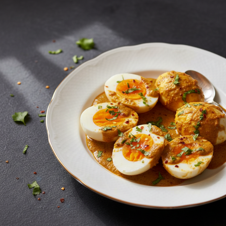 Recette Oeufs au curry au Cookeo - Plat principal Française - Photo du plat prêt à déguster