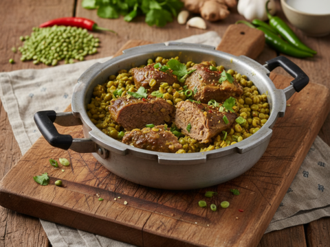 Recette Pois cassés à la mauricienne au Cookeo - Plat principal Française - Photo du plat prêt à déguster