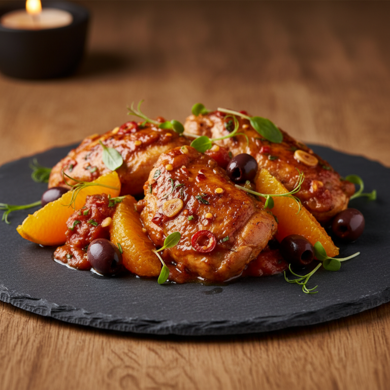 Recette Poulet Arrabiata à l'Orange au Cookeo - Plat principal Italienne - Photo du plat prêt à déguster