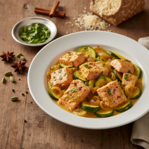 Saumon korma aux courgettes – Recette Cookeo