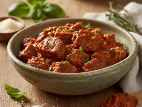 Recette Veau Bolognaise au Cookeo - Plat principal Italienne - Photo du plat prêt à déguster