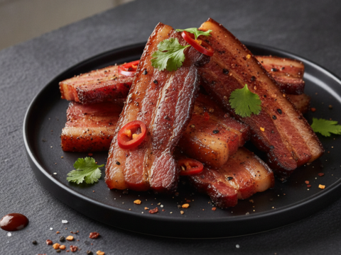 Recette Bacon à la texane au Cookeo - Plat principal Américaine - Photo du plat prêt à déguster