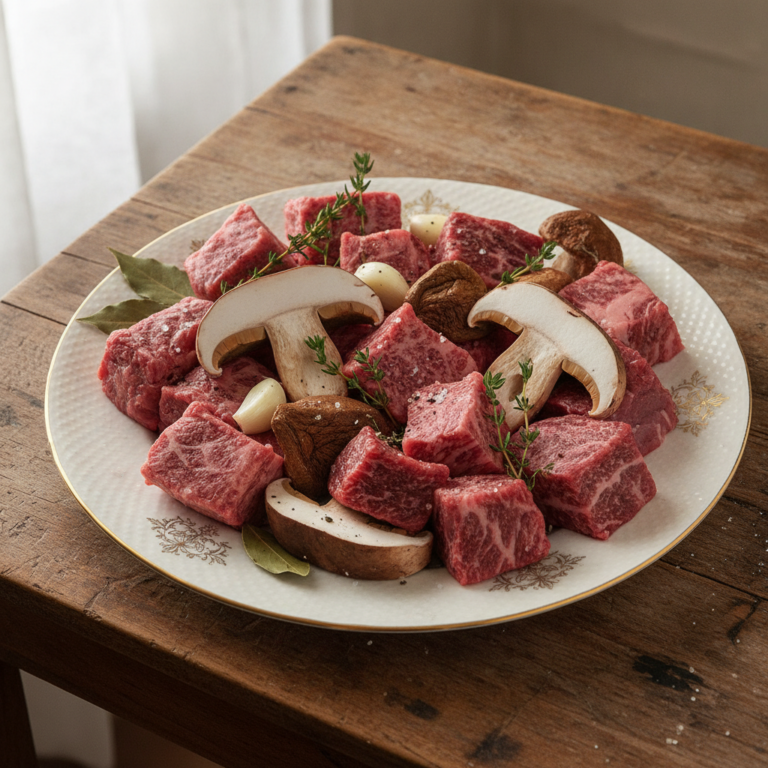 Recette Boeuf aux cèpes au Cookeo - Plat principal Française - Photo du plat prêt à déguster