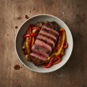 Boeuf rôti aux poivrons – Recette Cookeo