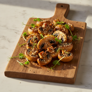 Champignons miel et sésame – Recette Cookeo