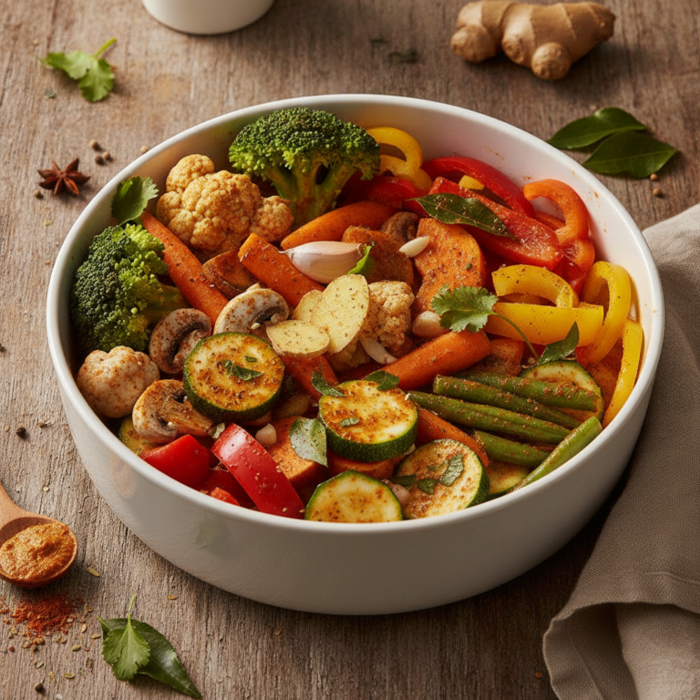 Recette Curry de légumes au Cookeo - Plat principal Indienne - Photo du plat prêt à déguster