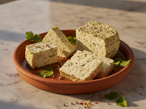 Recette Fromage à la coriandre au Cookeo - Apéritif Française - Photo du plat prêt à déguster