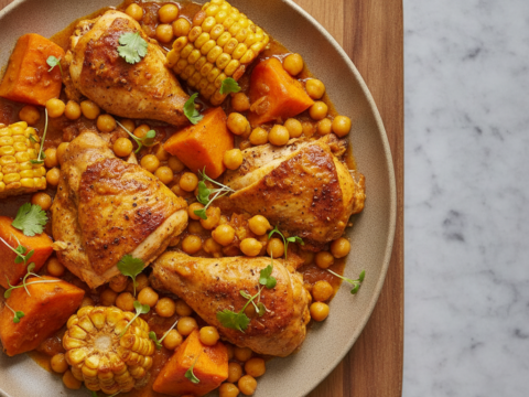 Recette Pois chiches à la péruvienne au Cookeo - Plat principal Péruvienne - Photo du plat prêt à déguster