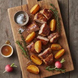 Porc au miel aux navets – Recette Cookeo