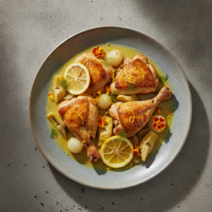 Poulet Navarin au Citron – Recette Cookeo