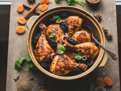 Recette Poulet épicé aux pruneaux au Cookeo - Plat principal Française - Photo du plat prêt à déguster