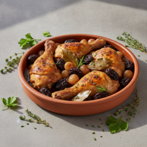 Poulet marinière aux pruneaux – Recette Cookeo