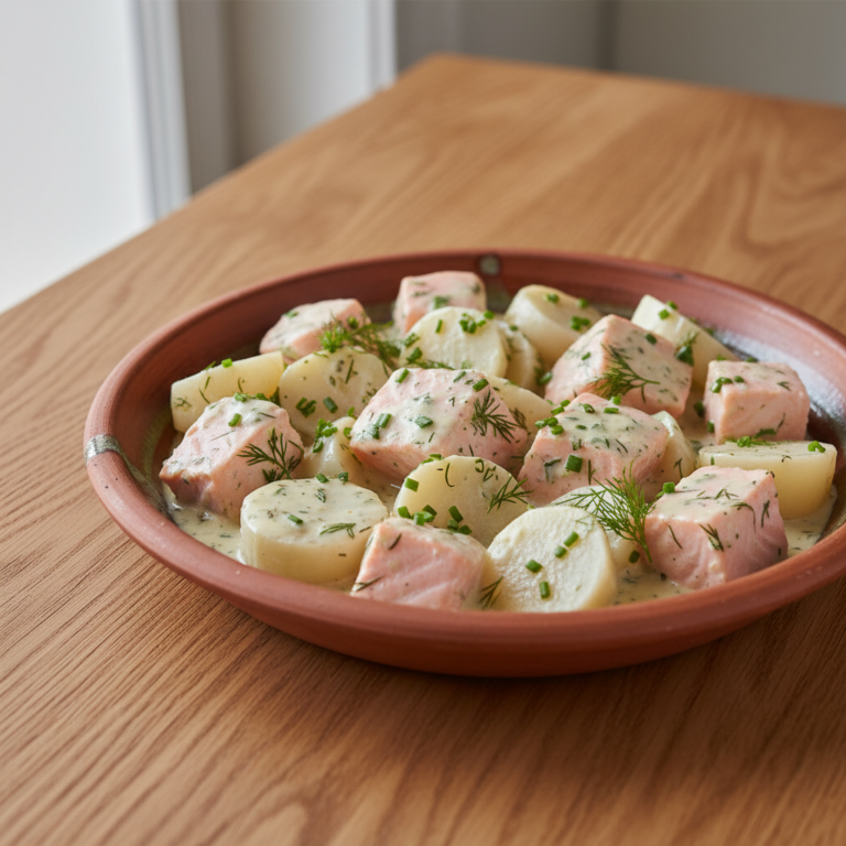 Recette Saumon blanquette aux navets au Cookeo - Plat principal Française - Photo du plat prêt à déguster