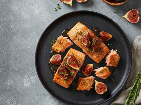 Recette Saumon sauté aux figues au Cookeo - Plat principal Française - Photo du plat prêt à déguster