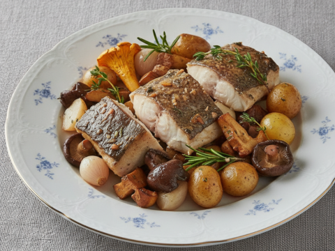 Recette Truite forestière au Cookeo - Plat principal Française - Photo du plat prêt à déguster