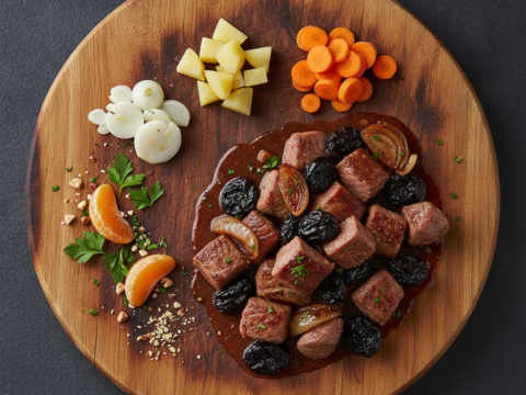 Recette Veau ragoût aux pruneaux au Cookeo - Plat principal Française - Photo du plat prêt à déguster