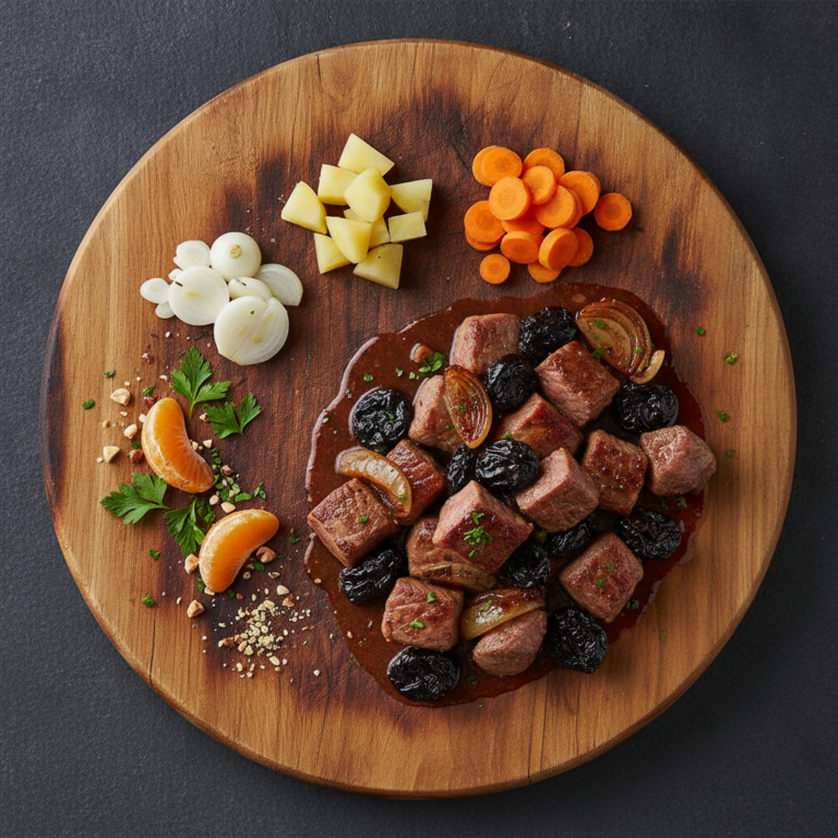 Recette Veau ragoût aux pruneaux au Cookeo - Plat principal Française - Photo du plat prêt à déguster
