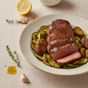 Veau rôti aux courgettes – Recette Cookeo