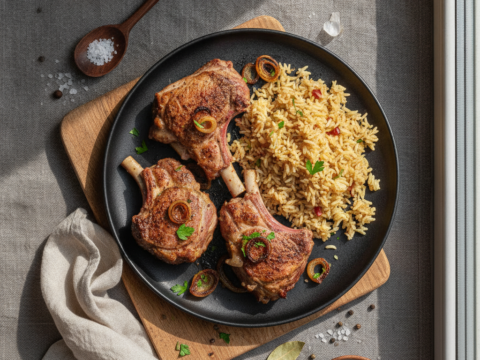 Recette Agneau au riz au Cookeo - Plat principal Française - Photo du plat prêt à déguster
