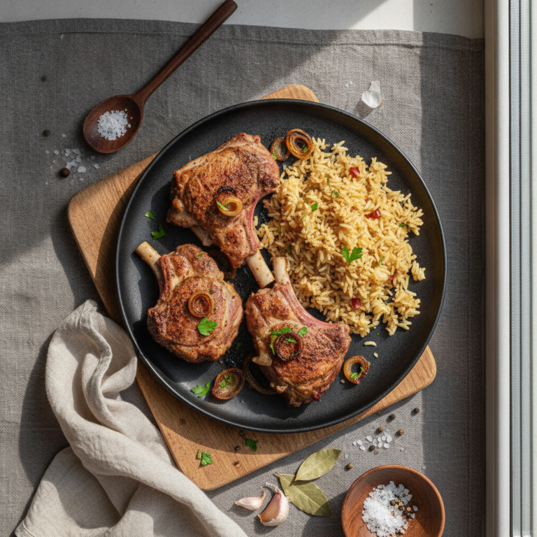 Recette Agneau au riz au Cookeo - Plat principal Française - Photo du plat prêt à déguster