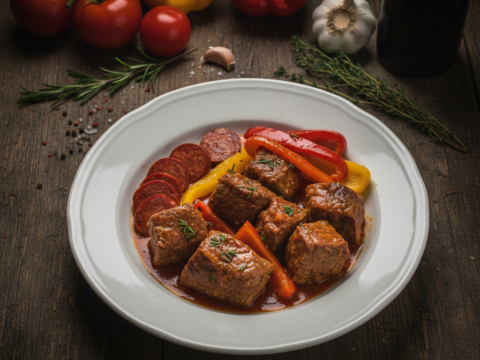 Recette Boeuf à l'espagnole au Cookeo - Plat principal Espagnole - Photo du plat prêt à déguster