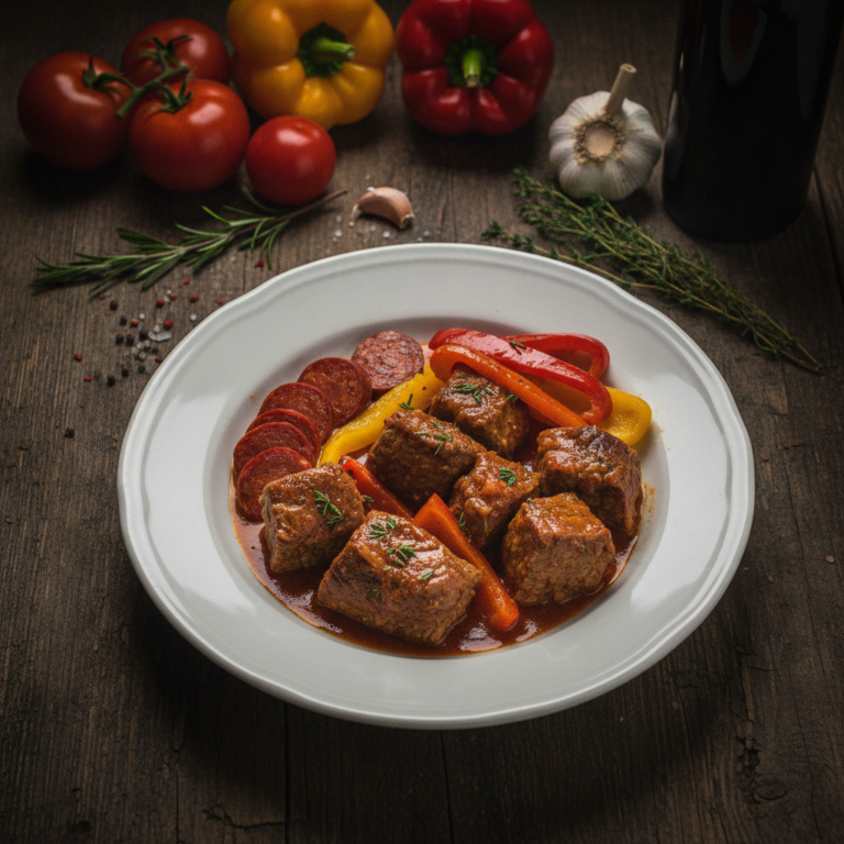 Recette Boeuf à l'espagnole au Cookeo - Plat principal Espagnole - Photo du plat prêt à déguster
