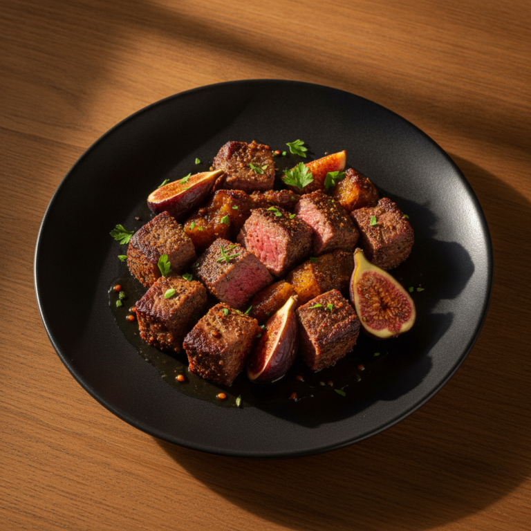 Recette Boeuf épicé aux figues au Cookeo - Plat principal Française - Photo du plat prêt à déguster