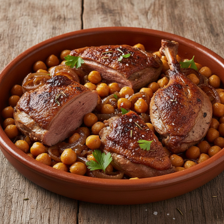 Recette Canard aux Pois Chiches au Cookeo - Plat principal Française - Photo du plat prêt à déguster
