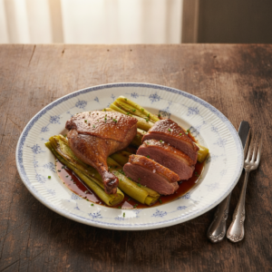 Canard aux poireaux – Recette Cookeo
