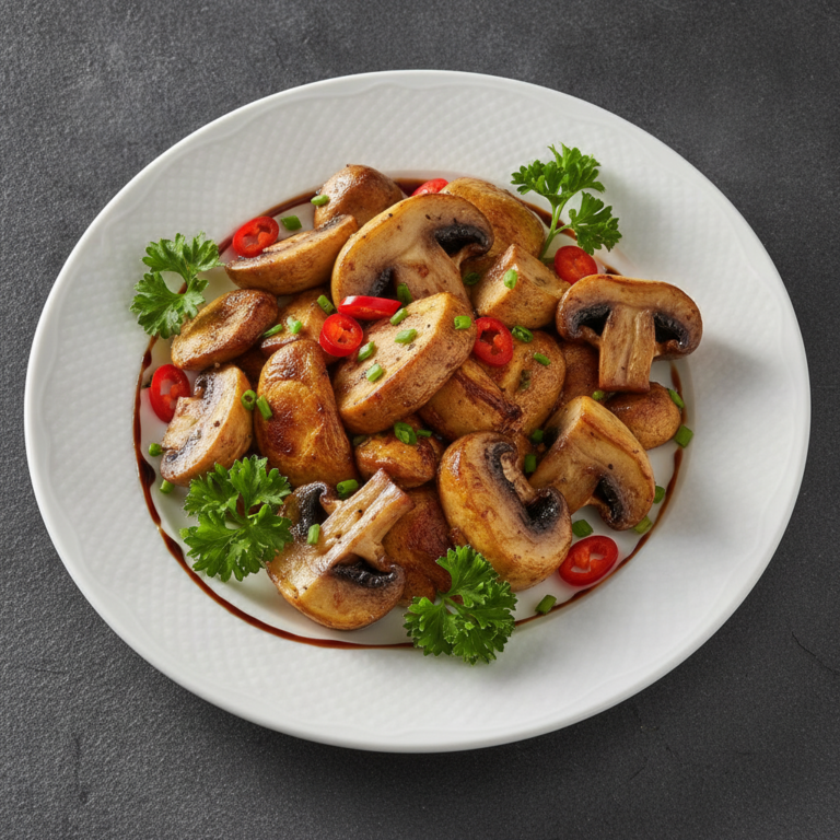 Recette Champignons rôtis au Cookeo au Cookeo - Accompagnement Française - Photo du plat prêt à déguster