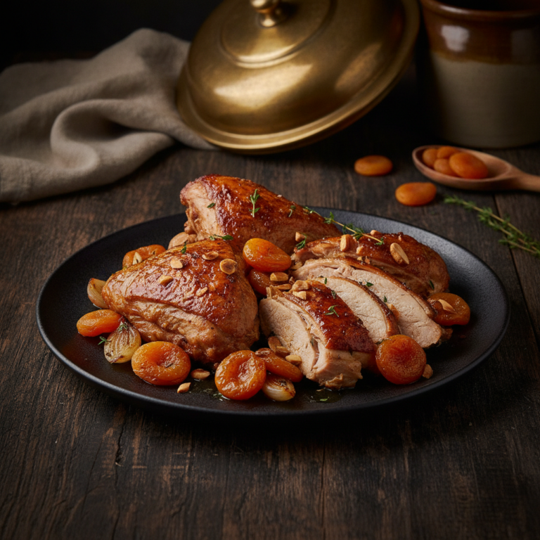 Recette Dinde aux abricots au Cookeo - Plat principal Française - Photo du plat prêt à déguster