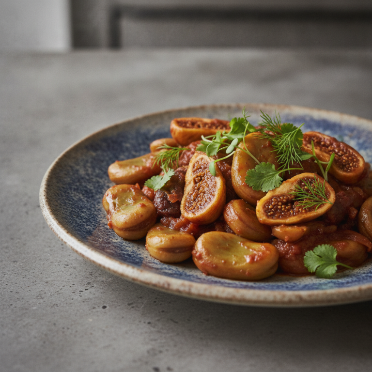 Recette Fèves aux figues au Cookeo - Plat principal Française - Photo du plat prêt à déguster