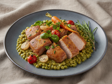 Recette Pois cassés provençale au Cookeo - Plat principal Française - Photo du plat prêt à déguster