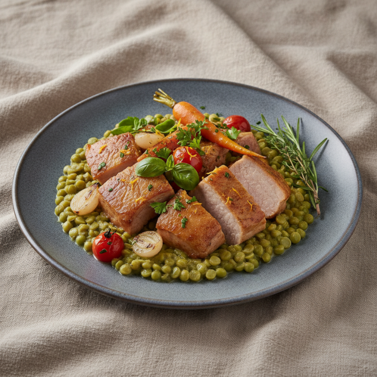 Recette Pois cassés provençale au Cookeo - Plat principal Française - Photo du plat prêt à déguster