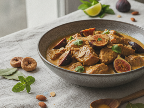 Recette Porc Korma aux Figues au Cookeo - Plat principal Indienne - Photo du plat prêt à déguster