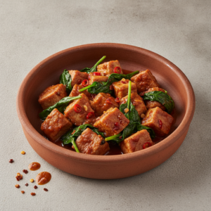 Porc arrabiata aux épinards – Recette Cookeo